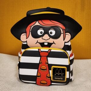 Loungefly McDonald's Hamburglar Cosplay Fast Food Character Mini Backpack NEW